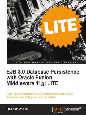 cover image of EJB 3.0 Database Persistence with Oracle Fusion Middleware 11g